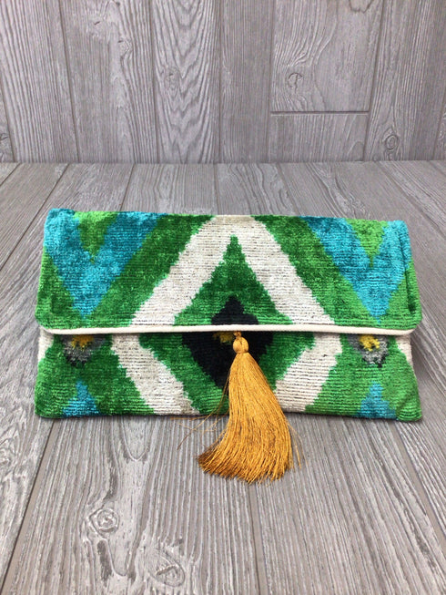 Chenille clutch Purse
